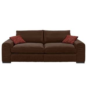 Bigsofa Hixon II Webstoff Braun / Rot