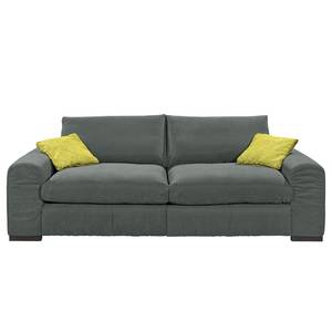 Bigsofa Hixon II Webstoff Grau / Grün