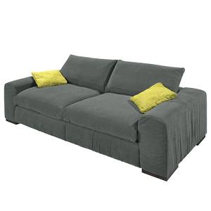 Bigsofa Hixon II Webstoff Grau / Grün