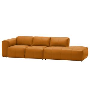 Bigsofa Hudson Echtleder Echtleder Neka: Cognac - Armlehne davorstehend links