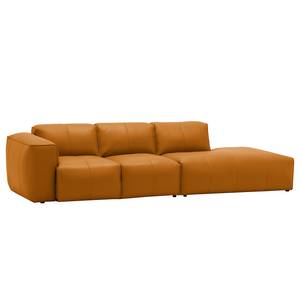 Bigsofa Hudson Echtleder Echtleder Neka: Cognac - Armlehne davorstehend links