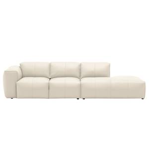 Bigsofa Hudson Echtleder Echtleder Neka: Creme - Armlehne davorstehend links