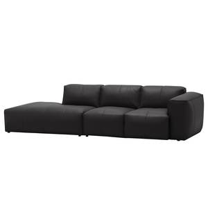 Bigsofa Hudson Echtleder Echtleder Neka: Grau - Armlehne davorstehend rechts