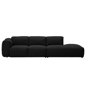 Bigsofa Hudson Webstoff Webstoff Saia: Anthrazit - Armlehne davorstehend links