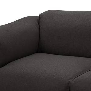 Bigsofa Hudson Webstoff Webstoff Anda II: Anthrazit - Armlehne davorstehend links