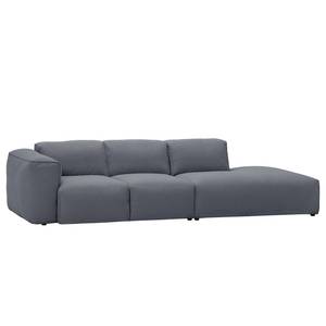 Bigsofa Hudson Webstoff Webstoff Milan: Anthrazit - Armlehne davorstehend links