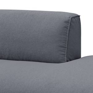 Bigsofa Hudson Webstoff Webstoff Milan: Anthrazit - Armlehne davorstehend links