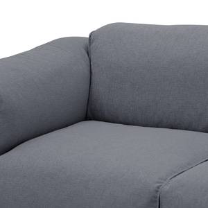 Bigsofa Hudson Webstoff Webstoff Milan: Anthrazit - Armlehne davorstehend links