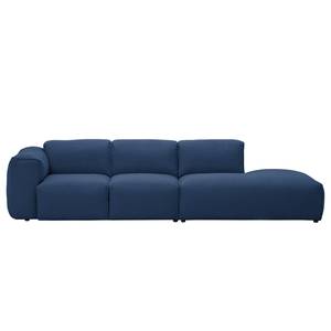 Bigsofa Hudson Webstoff Webstoff Anda II: Blau - Armlehne davorstehend links