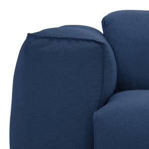 Grand canapé Hudson Tissu Tissu Anda II : Bleu - Accoudoir monté à gauche (vu de face)