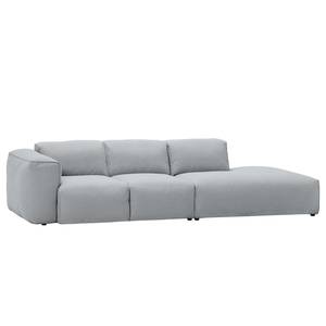 Bigsofa Hudson Webstoff Webstoff Anda II: Silber - Armlehne davorstehend links