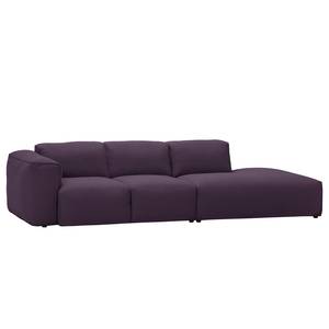 Bigsofa Hudson Webstoff Webstoff Anda II: Violett - Armlehne davorstehend links