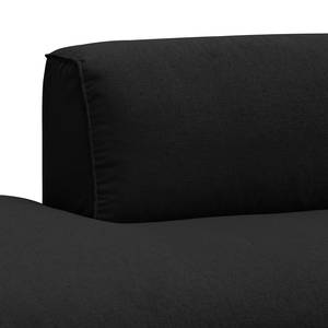 Bigsofa Hudson Webstoff Webstoff Saia: Anthrazit - Armlehne davorstehend rechts