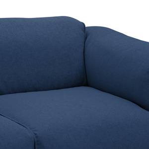 Bigsofa Hudson Webstoff Webstoff Anda II: Blau - Armlehne davorstehend rechts