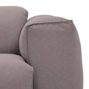 Bigsofa Hudson Webstoff Webstoff Milan: Grau-Braun - Armlehne davorstehend rechts