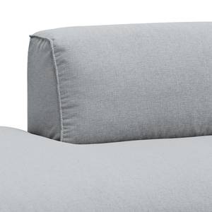 Bigsofa Hudson Webstoff Webstoff Anda II: Silber - Armlehne davorstehend rechts