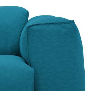Grand canapé Hudson Tissu Tissu Anda II : Turquoise - Accoudoir monté à droite (vu de face)