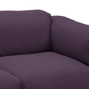 Grand canapé Hudson Tissu Tissu Anda II : Violet - Accoudoir monté à droite (vu de face)