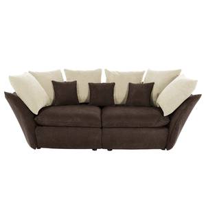 Bigsofa Kasala Samt - Braun / Creme