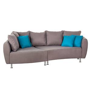 Bigsofa Keshia Microfaser Grau