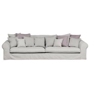 Bigsofa Lindas Webstoff Grau / Lila