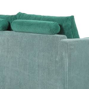 Bigsofa Lunenburg Strukturstoff - Mintgrün / Aquagrün