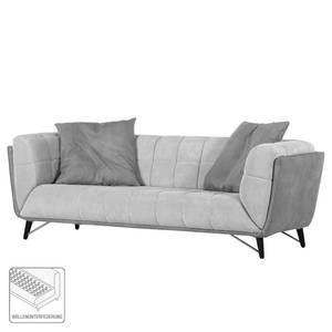 Sofa Maletto (3-Sitzer) Microfaser - Grau