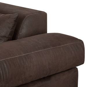 Bigsofa Naomi III Antiklederoptik Dunkelbraun