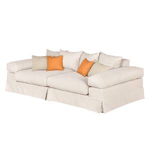 Bigsofa Serena Webstoff Beige / Orange