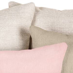 Bigsofa Serena Webstoff Beige / Rosa