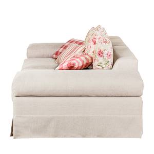 Bigsofa Serena Webstoff Beige / Rosa