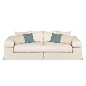 Bigsofa Serena Webstoff Beige / Türkis