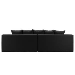 Bigsofa Rexburg mit Schlaffunktion & LED - Schwarz