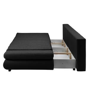 Bigsofa Rexburg mit Schlaffunktion & LED - Schwarz