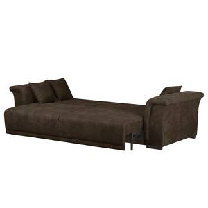 Bigsofa Rockypoint (mit Schlaffunktion) Antiklederlook - Dunkelbraun