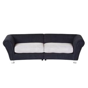 Bigsofa Salvador Webstoff Schwarz/Hellgrau