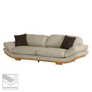 Grand canapé Salvator Tissu - Beige / Marron foncé