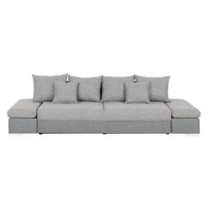 Bigsofa Truman Webstoff Grau/Strukturstoff Grau-Braun