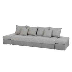 Bigsofa Truman Webstoff Grau/Strukturstoff Grau-Braun