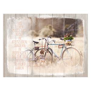 Afbeelding Blue & Red Bicycle beige/bruin