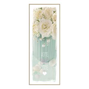 Impression dart Home Sweet Home Blanc / Bleu clair