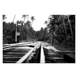 Afbeelding Jungletrain canvas - zwart/wit