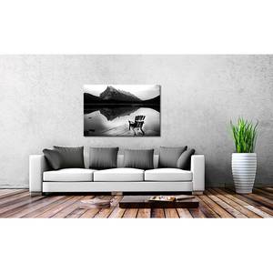 Afbeelding Lakeview Lonely canvas - zwart/wit