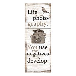 Afbeelding Life Is Like Photography beige/bruin