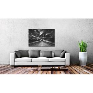 Afbeelding Lonely Road Black canvas - zwart/wit