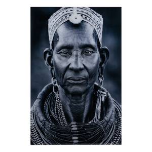Bild Massai Mara I Kunststoff - Schwarz / Weiß