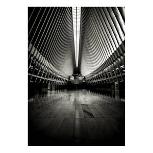 Afbeelding New York alu-plaat - zwart/wit