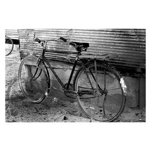Bild Old Bike Leinwand - Schwarz / Weiß