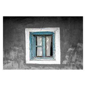 Afbeelding Old Window canvas - zwart/wit