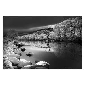 Bild Snowy River Leinwand - Schwarz / Weiß
